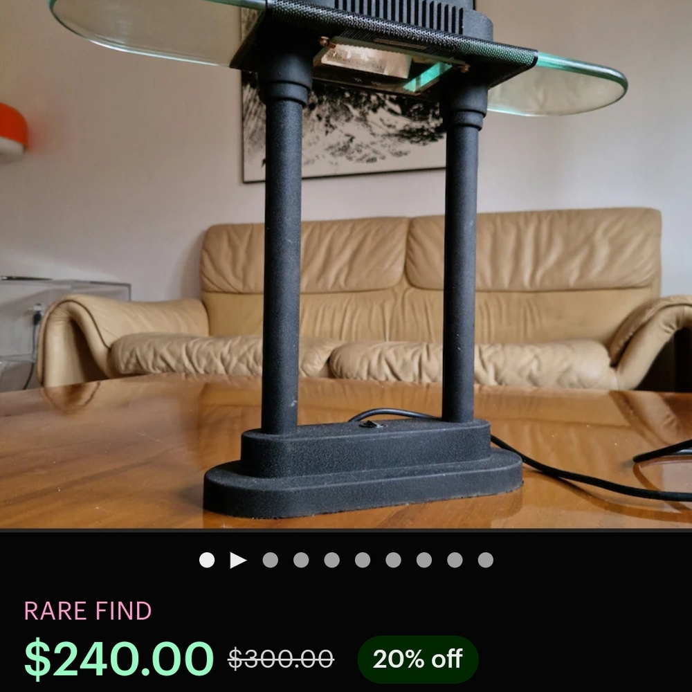 Black Modern Table Lamp